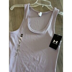 NEW! Under armour Tank Top Womens Fitted Purple Training Workout Running Size M